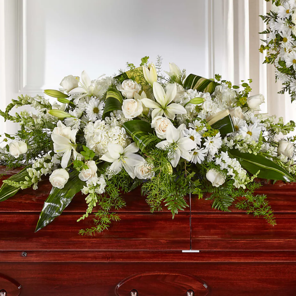 Abundance Casket Spray — El Paso florist arrangement
