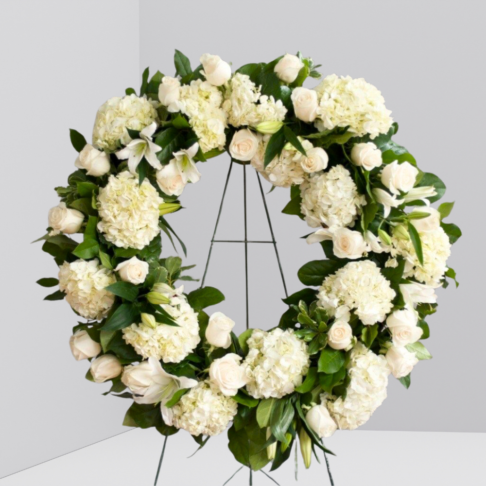 Warm Goodbye Wreath — El Paso florist arrangement