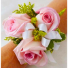 Wrist Corsage With Rose and Solidago # 94