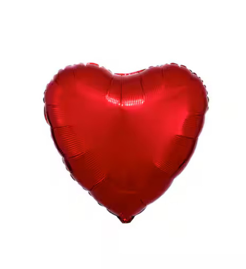 Red Heart Mylar Balloon