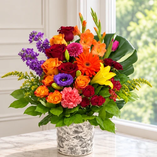 Crimson & Citrus Elegance