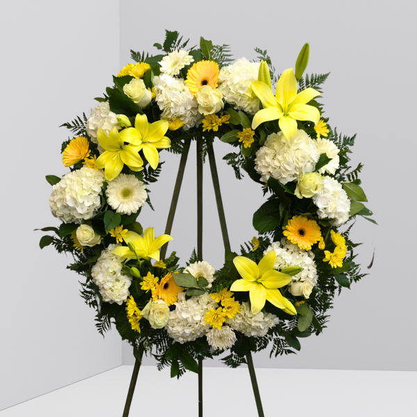 Sweet Goodbyes Wreath — El Paso florist arrangement