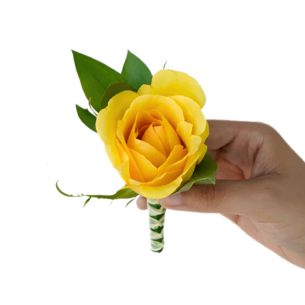 Single Yellow Rose Boutonniere — El Paso florist arrangement