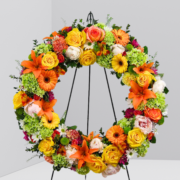 Everlasting Joy Wreath — El Paso florist arrangement