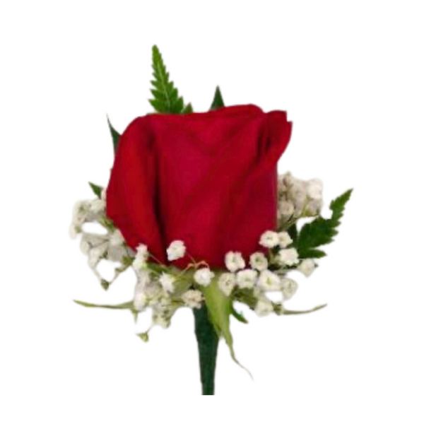 Single Red Boutonniere — El Paso florist arrangement