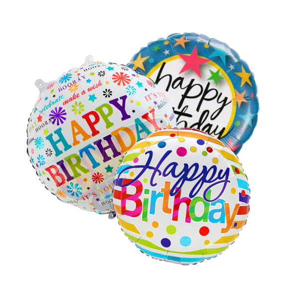 (3) Happy Birthday Balloons — El Paso florist arrangement