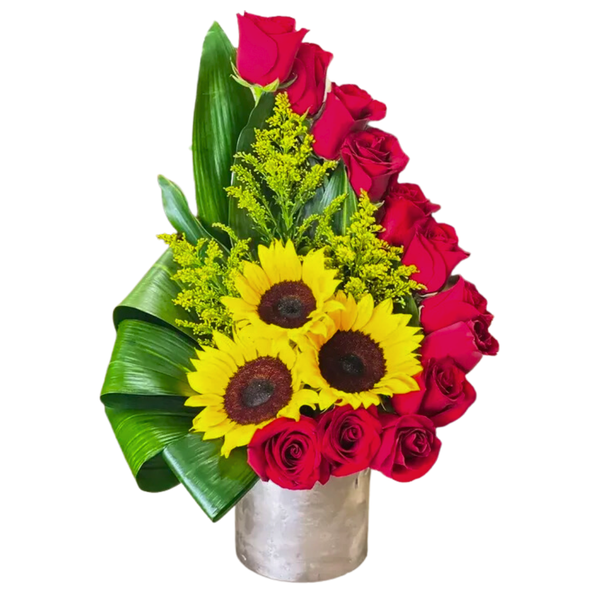 Sunshine Rose Ladder — El Paso florist arrangement