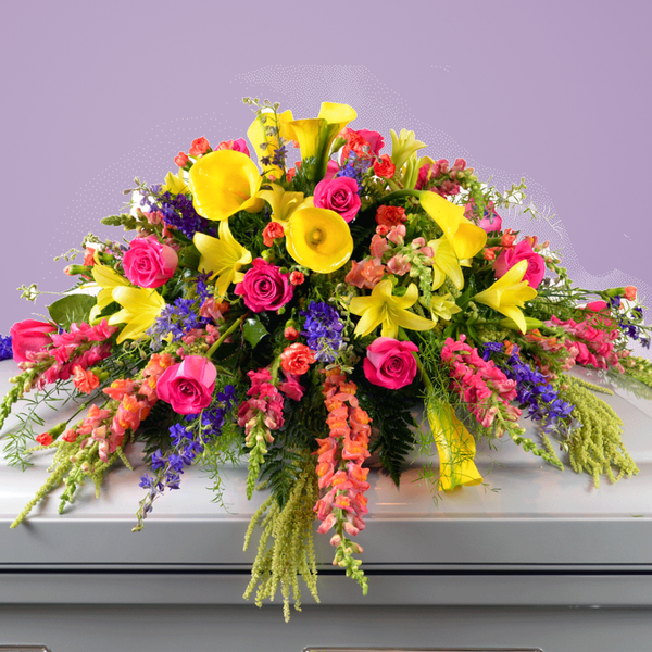 Warm Embrace Casket Spray — El Paso florist arrangement