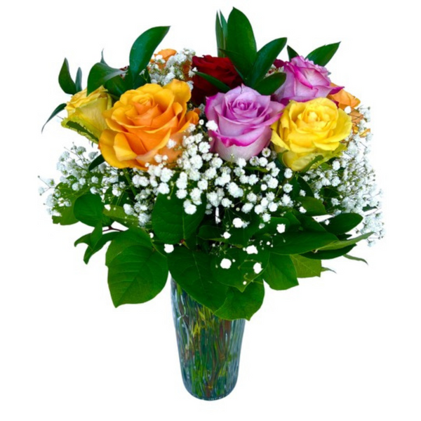 Assorted Dozen Roses — El Paso florist arrangement