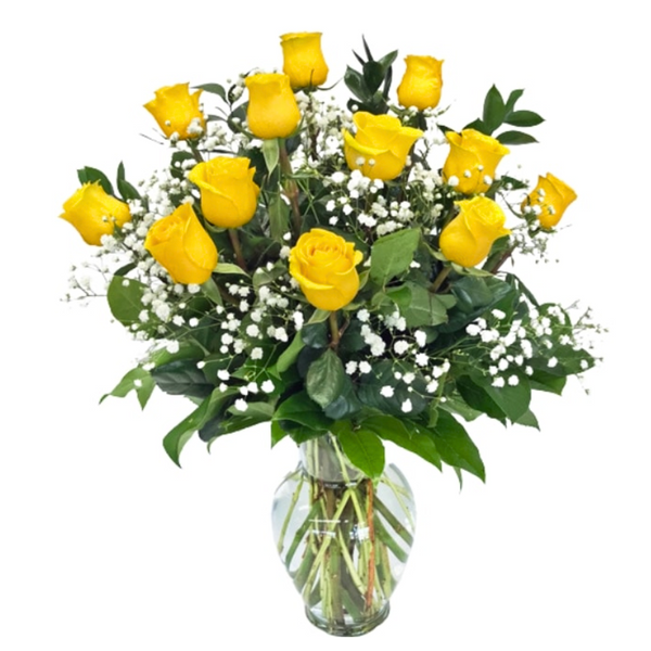 Dozen Yellow Roses — El Paso florist arrangement