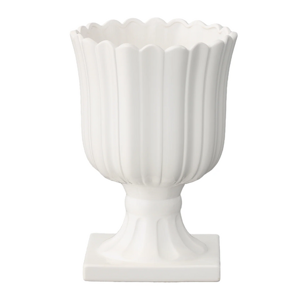 Ceramic Urn Vase Coated Finish Gloss — El Paso florist arrangement