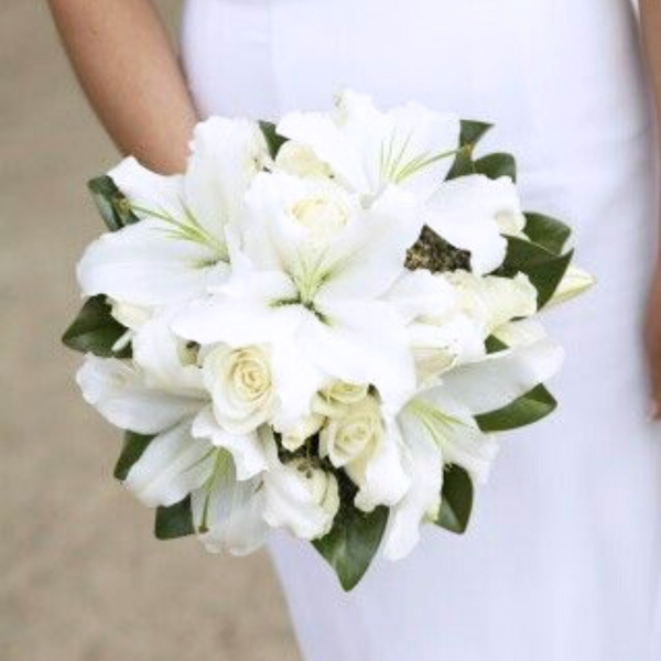 Rose + Lilies Bridal Bouquet — El Paso florist arrangement