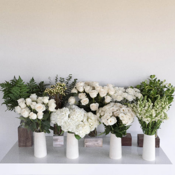 White Wedding Wholesale — El Paso florist arrangement