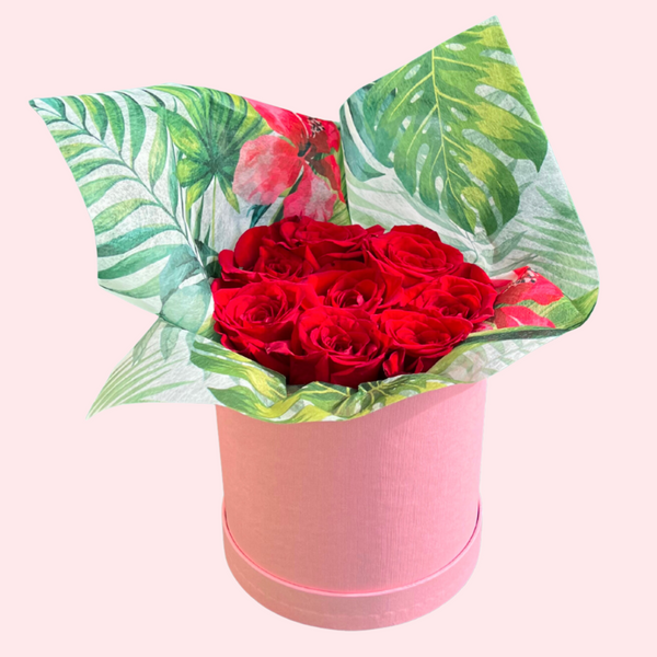 Evergreen Rose Box — El Paso florist arrangement