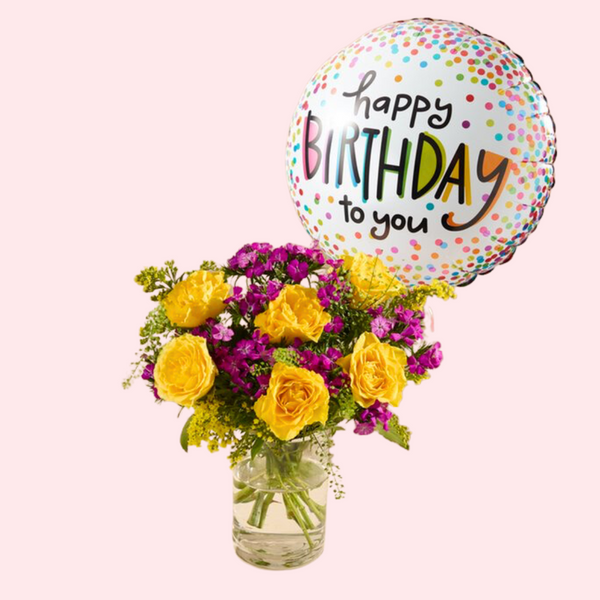 Best Birthday + Balloon — El Paso florist arrangement