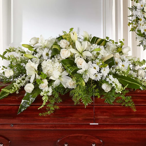 Abundance Casket Spray — El Paso florist arrangement