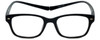 Magz Designer Eyeglasses Greenwich in Black 50mm :: Progressive