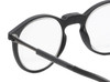 Close Up View of Calabria SP04 Snap Magnetic PROGRESSIVE LENS Blue Light Filter Reading Glasses Black Front Connect Adjustable Temples Eyeglass Around Neck Hanging Readers