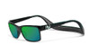Hoven Eyewear MONIX in Black Gloss with Dark Grey & Green Polarized