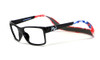 Hoven Eyewear MONIX in Black with American Flag Graphic :: Rx Single Vision