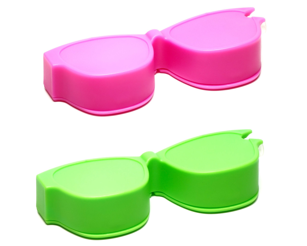 Calabria Kool Klean 2 Pack Eyeglasses Lens Cleaner Kit Pink/Green 15ml Cleaning Spray, White Cleaning Cloth Eyewear Cleaning