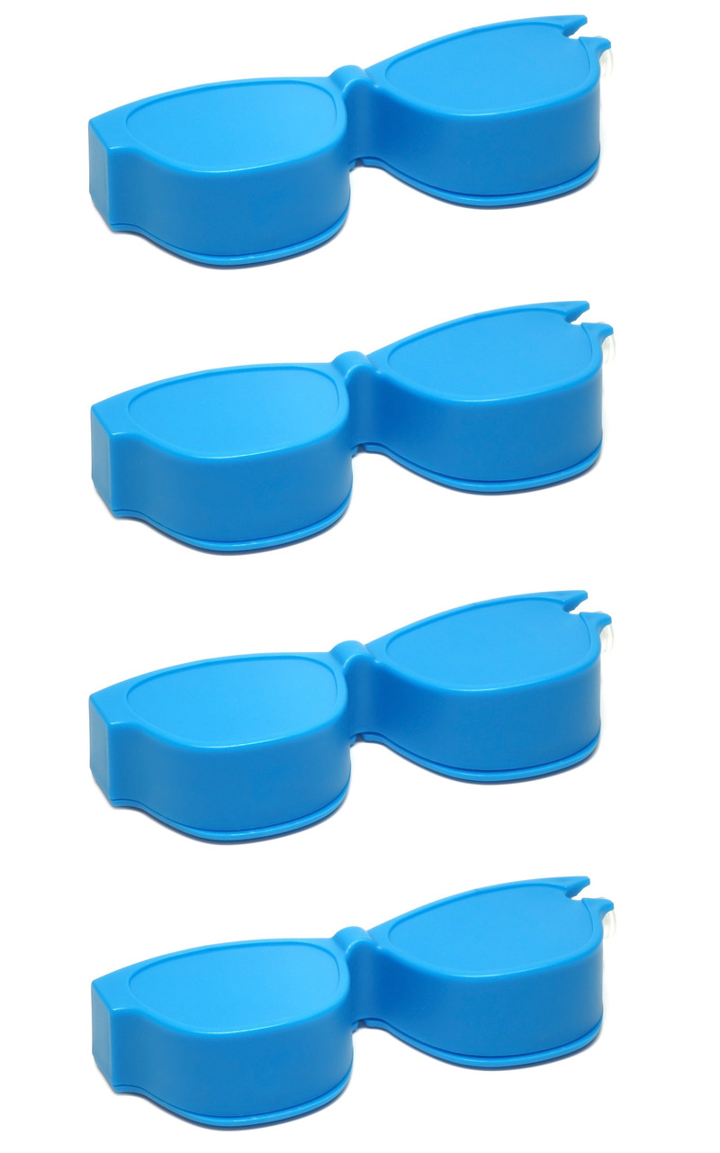Calabria Kool Klean 4 Pack Eyeglass Lens Cleaner Kit Blue 15 ml Cleaning Spray, White Microfiber Cleaning Cloth Cleaning Kit