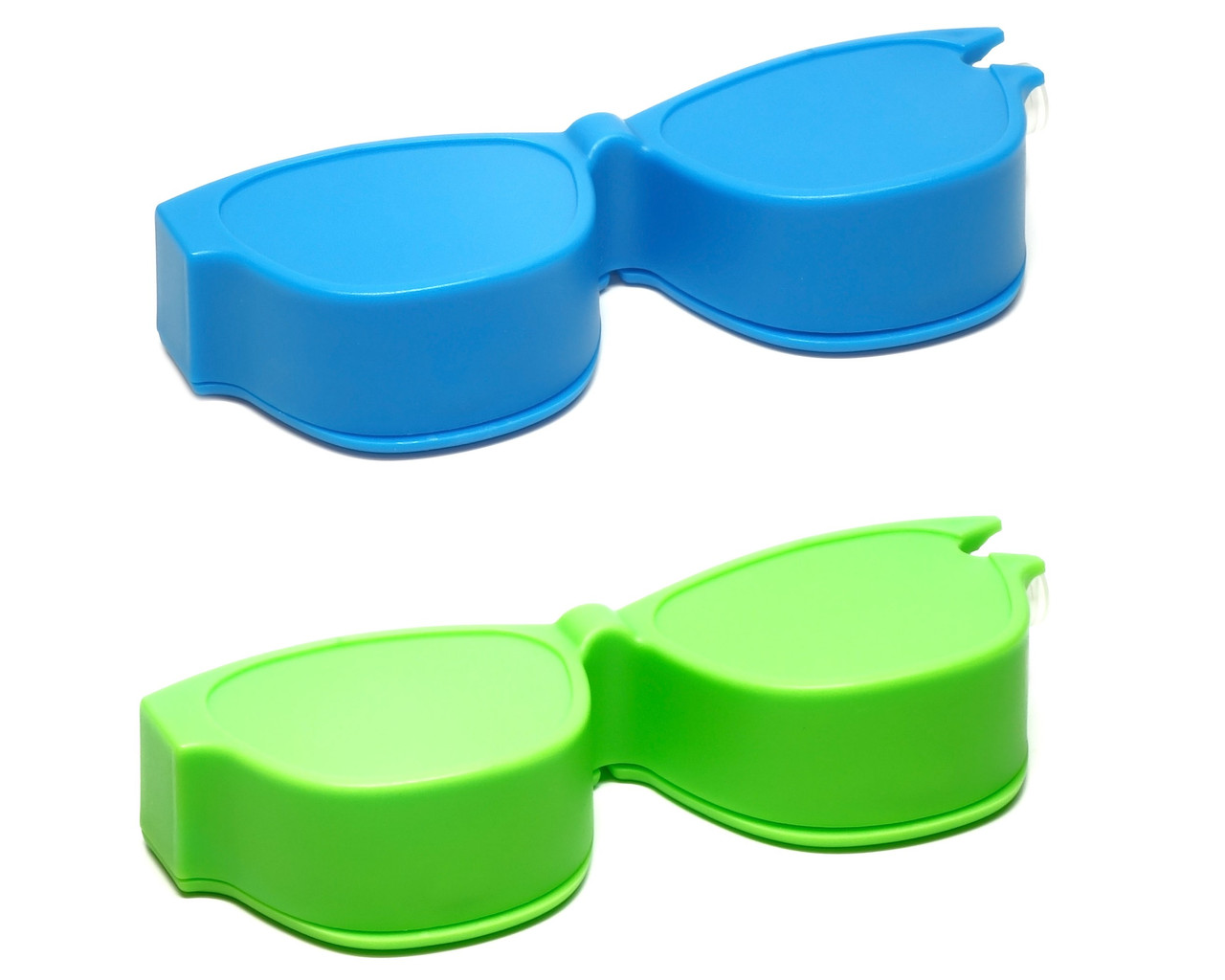 Calabria Kool Klean 2 Pack Eyeglasses Lens Cleaner Kit Blue/Green 15ml Cleaning Spray, White Cleaning Cloth Eyewear Cleaning