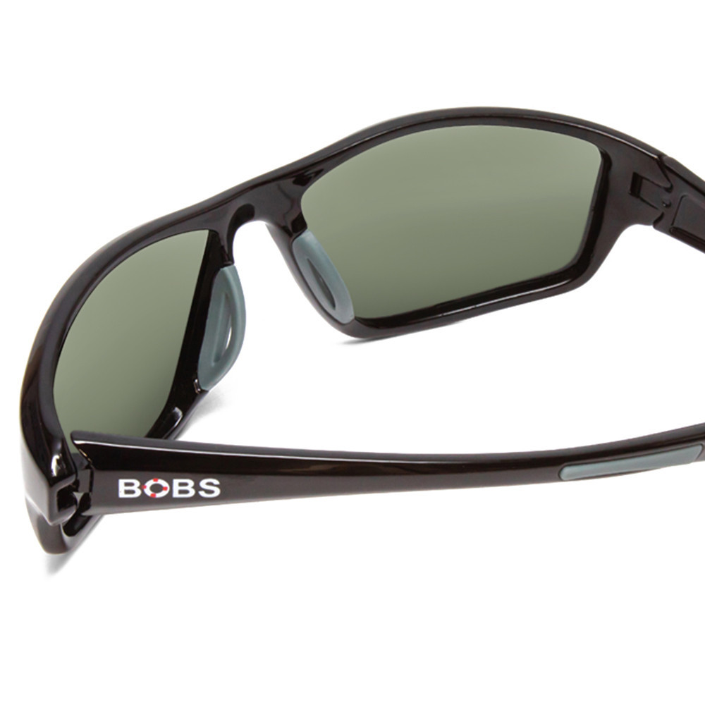 Coyote FP-04 Black / Green, frame and temple detail.