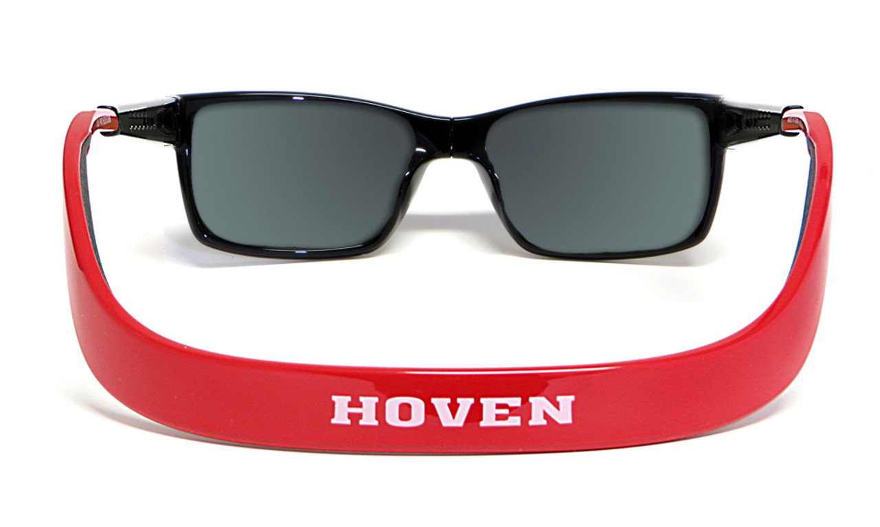 Hoven Eyewear MONIX in Black / Red with Gloss Grey & Fire Chrome Polarized