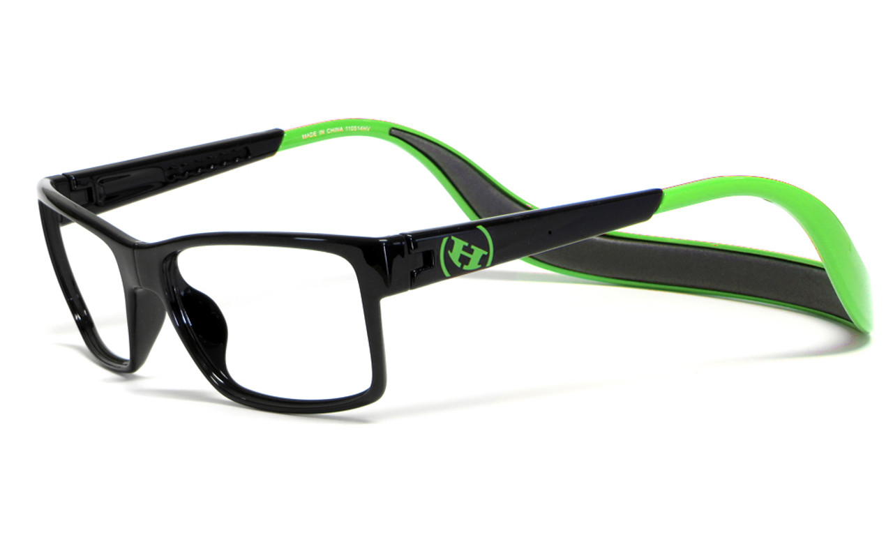 Hoven Eyewear MONIX in Black & Green :: Custom Left & Right Lens