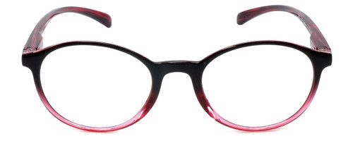 Front View of Calabria R770 Neck Hanging Designer Progressive Blue Light Glasses in Rose 57 mm