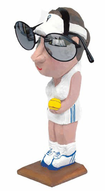 Tennis-Lady Peeper Eyeglass Holder Stand