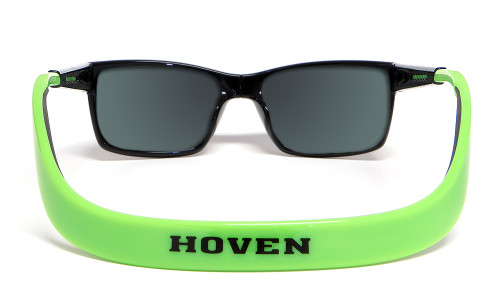 Hoven Eyewear MONIX in Black / Bright Green with Gloss Grey & Grey Polarized