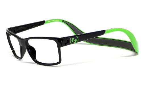 Hoven Eyewear MONIX in Black & Green :: Rx Single Vision
