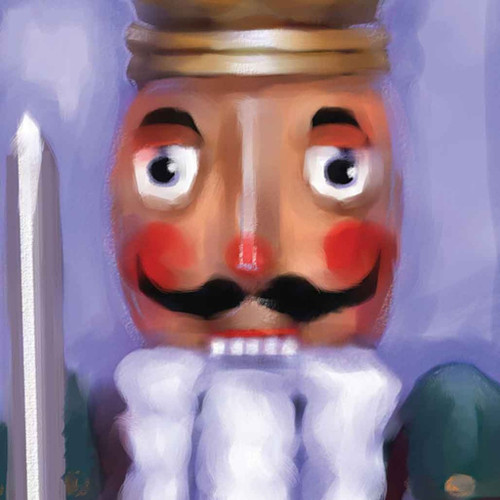 Holiday Christmas Theme Cleaning Cloth Nutcracker