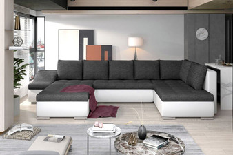 Southampton U shaped sofa bed with storage B02/S17