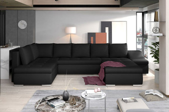 Southampton U shaped sofa bed with storage S11