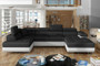 Rodo U shape corner sofa bed with storage