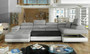 Stoke on Trent U shaped sofa bed with storage B01/S17