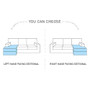 Hull corner sofa bed with storage C87/Z60