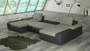 Cardiff U shaped sofa bed with storage S11