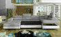 Stoke on Trent U shaped sofa bed with storage O91/S11