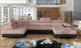 Stoke on Trent U shaped sofa bed with storage O91/S11