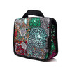 Hanging style toiletry bag featuring designs by Australian Aboriginal artists