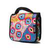 Hanging style toiletry bag featuring designs by Australian Aboriginal artists