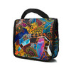 Hanging style toiletry bag featuring designs by Australian Aboriginal artists