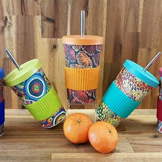 Bamboo Drink Tumblers featuring Aboriginal designs