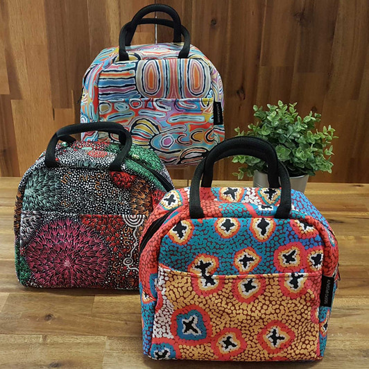 Lunch Bag featuring Aboriginal designs by Indigenous Australian artists Lunch Bag featuring Aboriginal designs by Indigenous Australian artists