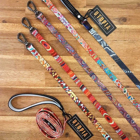 Dog Lead featuring Aboriginal designs by Indigenous Australian artists Dog Lead featuring Aboriginal designs by Indigenous Australian artists