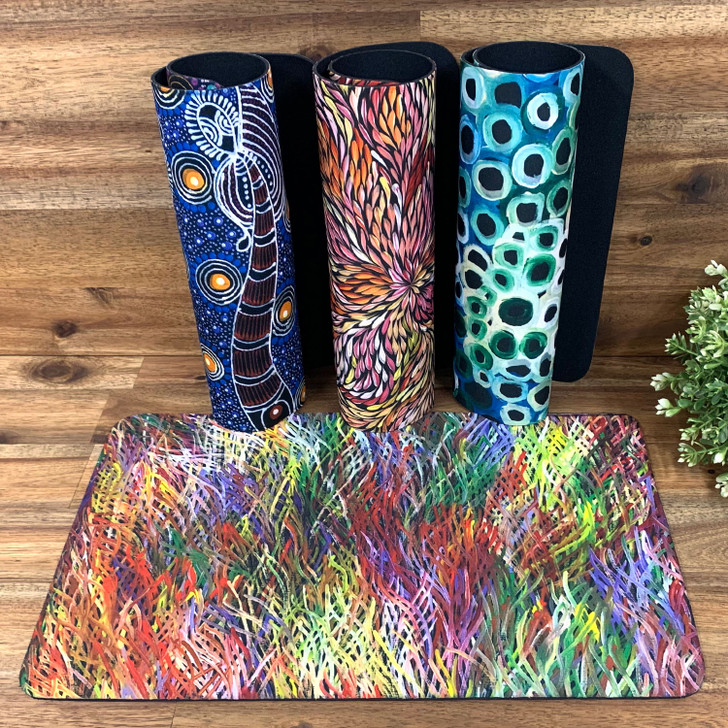 Australian Made Neoprene Placemats featuring Indigenous Designs